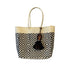 Large Mercado Bag With Tassel, Black Diamonds