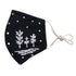 Hand Embroidered Snowy Trees Face Mask (Adult Small Size)