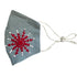 Hand Embroidered Snowflake Face Mask