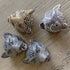 Small Painted Clay Jaguars