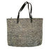 Oversized Gray Wool With Leather Handles