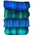 Striped Luminescent Tassel Shawl